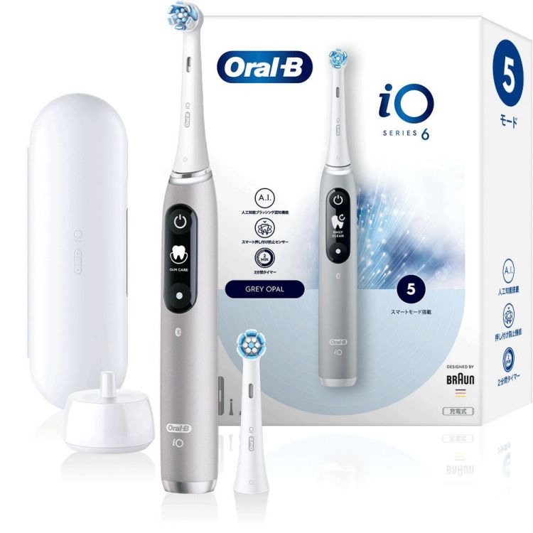 OralbOral-B iO6 本体+充電器+換えブラシ2本＋トラベルケース