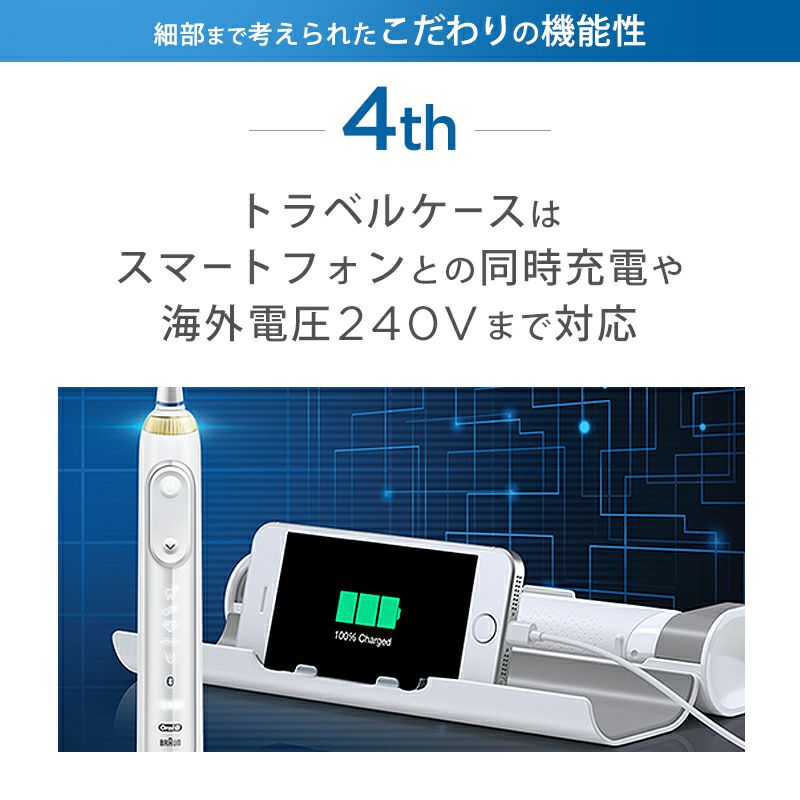 電動歯ブラシ ブラウンオーラルB 公式 | ジーニアス9000（ホワイト